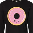 thumbnail image 4 of Inktastic Light Pink Donut Long Sleeve T-Shirt, 4 of 5