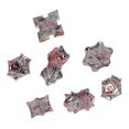 thumbnail image 2 of Juego de Dados Sincero Aleación Ligero y Llamativo Plata Rojo, 2 of 10
