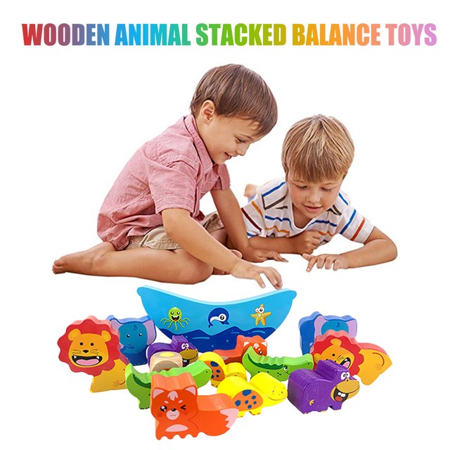onlyliua Ofertas Del Día Liquidación Prime Juegos Apilables de Madera para Bebés, Aprendizaje Temprano, Juegos para Padres