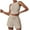 Beige, variant on Maean Trendy Two Piece Summer Outfits for Women Sleeveless Tank Crop Tops and Drawstring High Waist Shorts Sets