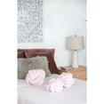 thumbnail image 6 of A&B Home Lamis Faux Velvet Knot Decorative Cushions - Set of 3 - Pink, 6 of 7