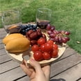 thumbnail image 4 of Greeniant de picnic portátil plegable de con soporte de vidrio Fácil de almacenar para Garden Beach Travel Kits de desorden para acampar Greeniant OD013910-00, 4 of 6