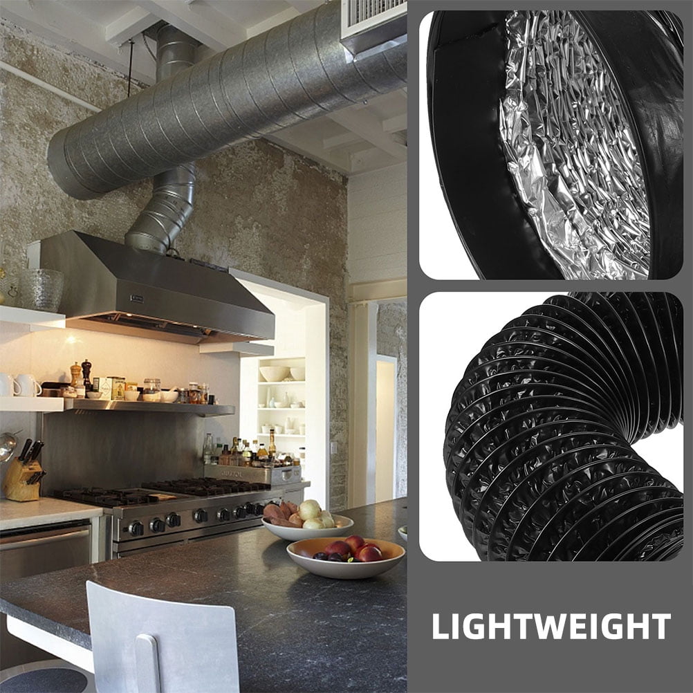 Masteelf Dryer Vent Hose Flexible Aluminum Air Ducting Heavy-Duty Dryer Hose Dryer Duct For Ventilation Heating Cooling Exhaust