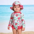 thumbnail image 2 of Miaoju Girls Swimsuit One Piece Size 6 Trim Wrap Tie Back Tankini for Girls Quick Dry & Stretchy Color Block Bathing Suit Modest Swimwear Stripe Double Straps, 2 of 5