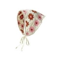 thumbnail image 5 of sunsanly Women Knitting Headscarf Crochet Flower Pattern Hollow Out Headscarf Girl Triangle Headband Head Accessories, 5 of 8
