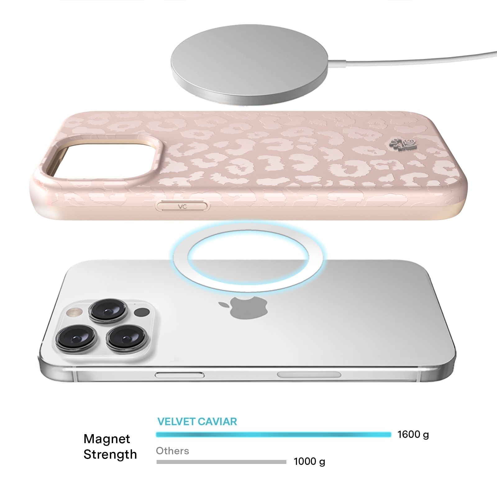 Velvet Caviar MagSafe Compatible Fashion Cell Phone Case for iPhone 15 Pro Max, Matte