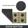 thumbnail image 6 of Paw Prints and Bones Kitchen Rugs Sets Of 2,Anti Fatigue Kitchen Mat Rugs Non Slip Washable,Decorative Kitchen Floor Mats for Kitchen,Sink,Laundry,17"x30"+17"x47", 6 of 7