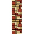 thumbnail image 6 of Premium 3D Hand Carved Thick Modern Contemporary Abstract Rug Design 3995 Terracotta Orange 5'3''x7'6'', 6 of 12