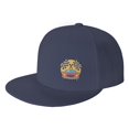 thumbnail image 1 of DouZhe Flat Brim Cap Snapback Hat, Race Car Flag Imprime Casquette de Baseball Adulte Bleu Réglable, 1 of 6