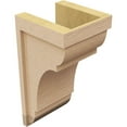 thumbnail image 5 of 8"W x 8"D x 16"H Wide Bryant Rough Cedar Woodgrain TimberThane Corbel, Primed Tan, 5 of 6