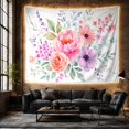 thumbnail image 6 of Peonies and Roses in a Lush Bouquet, Romantic Watercolor for Flower Lovers, Floral Wall Art, Mother'S Day Gift, Tapestry Wall Hanging for Bedroom and Living Room, 6 of 7