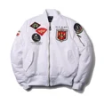 thumbnail image 1 of Mens Autumn Winter Top Gun Bomber Jacket Mens Windproof Waterproof MA-1 Air Force Army Vintage Pilot Motorcycle Aviator Coats, 1 of 5