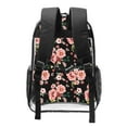 thumbnail image 2 of Sikiie Rose Flowers Clear Backpack, Transparent Bookbag for School for Women Men, Capacity Clear Bag for College, Travel, 2 of 7