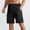Black, variant on Mens Mid Rise Functional Cargo Shorts, Zipper Pocket Elastic Waist Heavy Duty Outdoor Bottoms Blue S