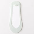 thumbnail image 3 of Qwertyu No Show Socks Womens, Invisible Non Slip Low Cut Ice Silk Socks, 5 Pairs Thin Silky Dress Footies, Silk Socks for Flats Loafers Sneakers Light Green One Size, 3 of 5
