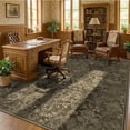 thumbnail image 4 of ATHOPE Floral 6x9 Area Rug, Machine Washable Rugs Soft Non Slip Low Pile Rugs for Living Room Bedroom Nursery Kitchen Dining Room Indoor, Large Floral Print Pattern Carpet, Brown, 4 of 8