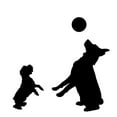 thumbnail image 2 of Vector Silhouette Dog Wall Decal Sticker by Wallmonkeys Peel and Stick Graphic (18 in W x 18 in H) WM59578, 2 of 4