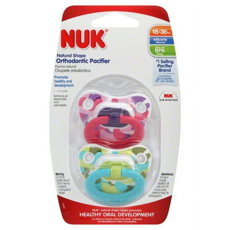 NUK Orthodontic Pacifiers, 18-36 Months, 2 count