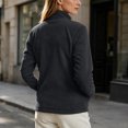thumbnail image 6 of Women's & Plus Size Micro Polar Fleece Jackets, Fall Winter Zip-up Stand Collar Long Sleeve Cozy Warm Outdoor Coats, S-4XL, 6 of 6