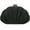 Black, variant on Shell Clutch Evening Bag for Women Satin Pleated Purse Wedding Clutch Formal Party Handbag with Chain