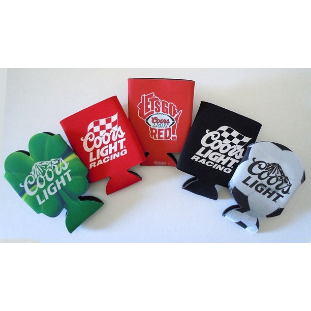 Set of 5 Coors Light Beer Can Koozies