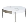 thumbnail image 5 of Sintered Stone Top & Drawer Storage - Round Coffee Table for Office and Home Use, 5 of 6