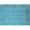 thumbnail image 1 of Ahgly Company Indoor Rectangle Oriental Light Blue Traditional Area Rugs, 6' x 9', 1 of 4