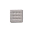 thumbnail image 4 of Southwestern Sensibilities and Contemporary Greyish Beige Fabric Upholstered 2-Piece Tufted Cube Ottoman Set, 4 of 6