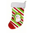 thumbnail image 1 of 11 x 18 in. Maltese Winter Snowflakes Christmas Stocking, 1 of 1