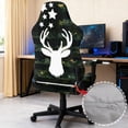 thumbnail image 3 of Pzuqiu Camo Flag Deer Computer Game Chair Cover Anti-Slip Racing Computer Chair Slipcover Set Easy Installation Office Chairs Protector for Gaming Room Office Home Decor, 3 of 7