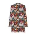 thumbnail image 5 of Dolkfu Long Sleeve Womens Fall Winter Tops Crew Neck Santa Claus Multicolor Flannel Pullover Tops Graphic Prints Retro Vintage Tops Multicolor,L, 5 of 6