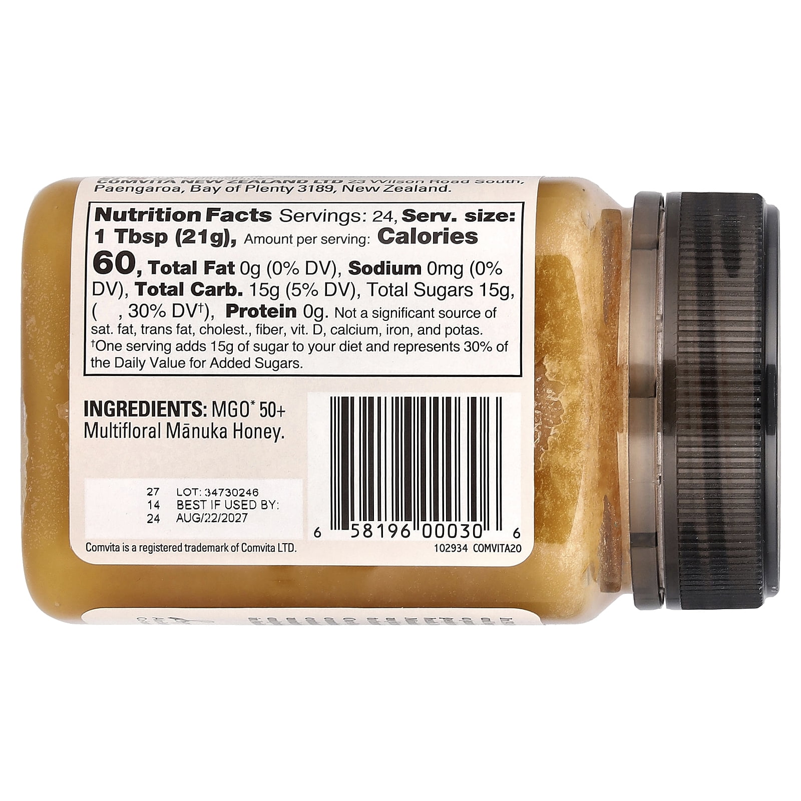 (Price/Each)Comvita - Mgo 50+ Raw Manuka Honey - 1 Each-17.6 OZ
