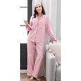 thumbnail image 3 of Richie House Women's Striped Two-piece Cotton Pajama RHW2806-A-M, 3 of 7