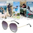 thumbnail image 5 of Gafas de sol polarizadas poligonales gafas de sol anti-ultravioleta de moda callejera, hechas de metal, 5 of 5
