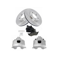 TRQ Front Brake Rotor Set Vented Compatible With 1995-1997 Ford F-250