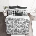 thumbnail image 6 of Ember White/Black Duvet Cover Set Queen, 6 of 9