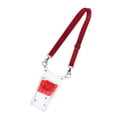 thumbnail image 2 of HILABEE Plastic Professional Barber Cutting Shear Scissors Bag Holder Pouch Clear Red, 2 of 9