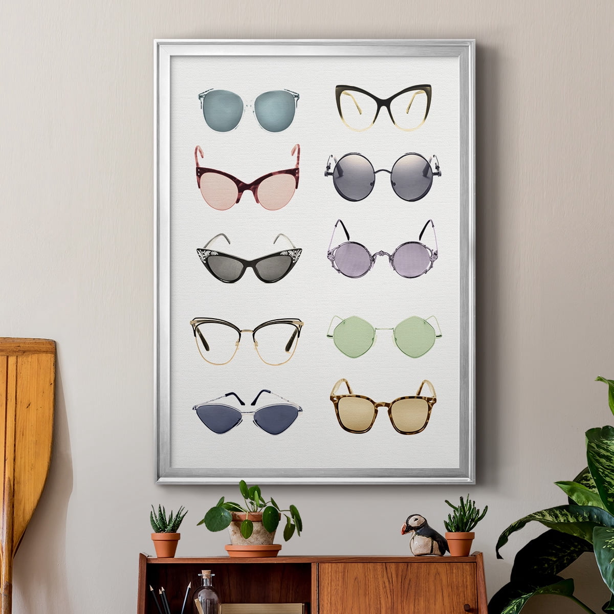 Vintage Glasses I Premium Classic Framed Print - Ready to Hang