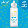 thumbnail image 5 of Dr. Brown's Milestones Narrow Sippy Bottle, 100% Silicone Soft Sippy Spout, 8oz 6m+, Bunny, 1-Pack, 5 of 9