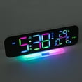 thumbnail image 3 of ITIGOITIE Extra Loud Vibrating Alarm Clock,Adjustable Volume,Dimmer,Large LED Digital with RGB Night Light for Bedrooms,Kids,Teens(Black), 3 of 11