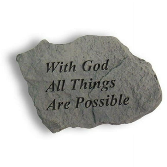 Kay Berry- Inc. 42120 With God All Things Are Possible - Memorial - 5 Inches x 3.25 Inches