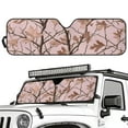 thumbnail image 2 of Uorisanigo Windshield Sun Shade, Pink Camo Hunting Forest Car Sunshade for Jeep Wrangler Rubicon Sahara TJ JK JKU 2 Door & 4 Door-Blocks UV Rays Sun Visor Shield Keeps Vehicle Cool, 2 of 7