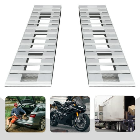 Heavy-Duty Aluminum Trailer Ramp Set – 6000 lbs Capacity, Durable, Rust-Resistant, and Lightweight