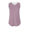 thumbnail image 3 of USSUMA Summer Tops for Women 2025 Women's Tank Tops Sleeveless V Neck Camisole Cold Shoulder Loose Fit Casual Printed Elegant Shirt Loose Tee Travel Pink Holiday Saving Tank Top for Women Xl, 3 of 4