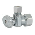 thumbnail image 2 of Eastman 10733LF Quarter-Turn Angle Stop Valve, 1/2 inch FIP x 3/8 inch OD Comp, Chrome, 2 of 7