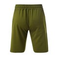 thumbnail image 4 of Men's Summer Fleece Hem Athletic Shorts Elastic Waist Drawstring Casual Gym Workout Bottoms Distressed Edge Lightweight Breathable Cotton Sweatshorts Army Green, 4 of 4