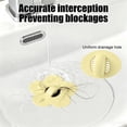thumbnail image 5 of UNLLLL Flower Sink Stopper, Basin Plug with Hair Catcher, Flexible Rubber Drain Strainer Cover, Seals Tightly for Bathroom Washbasin, for Kitchen Sink (Yellow), 5 of 7