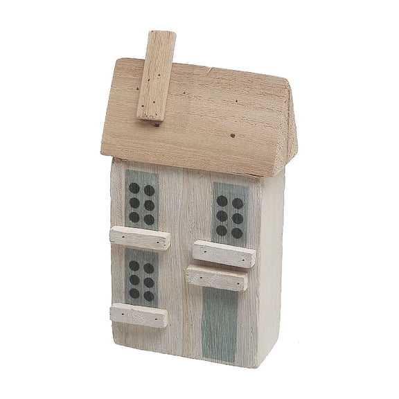 Maison Concepts Wooden Single White House Decor (White) 3.15" X 1.3" X 5.71"