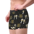 thumbnail image 2 of Yiaed Happy New Year Print Men's Soft Cotton Boxer Shorts Breathable Boxers Underwear Moisture-Wicking Underwear Stretch Boxer Briefs for Man-Medium, 2 of 5