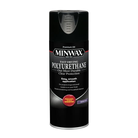 Minwax Fast Drying Polyurethane Aerosol Clear Satin 11.5-Oz